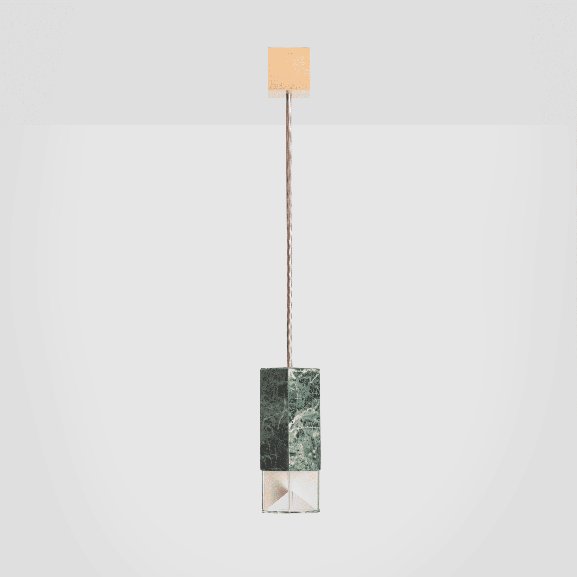 Pendant Lamp Green Alps Marble LAMP/ONE - MARBLE | SINGLE SUSPENSION FORMAMINIMA
