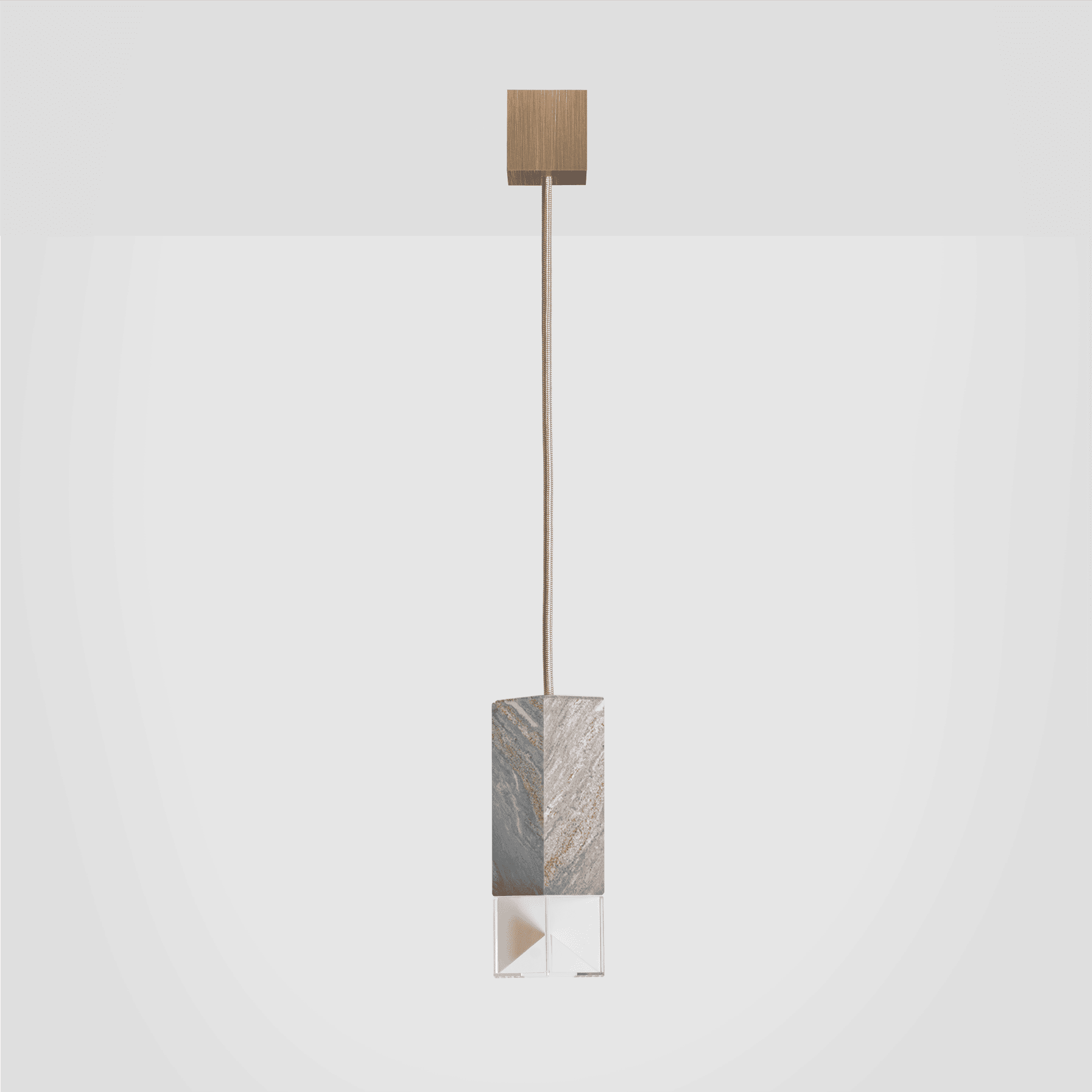 Pendant Lamp Palissandro Blu Nuvolato Marble LAMP/ONE - MARBLE | SINGLE SUSPENSION FORMAMINIMA