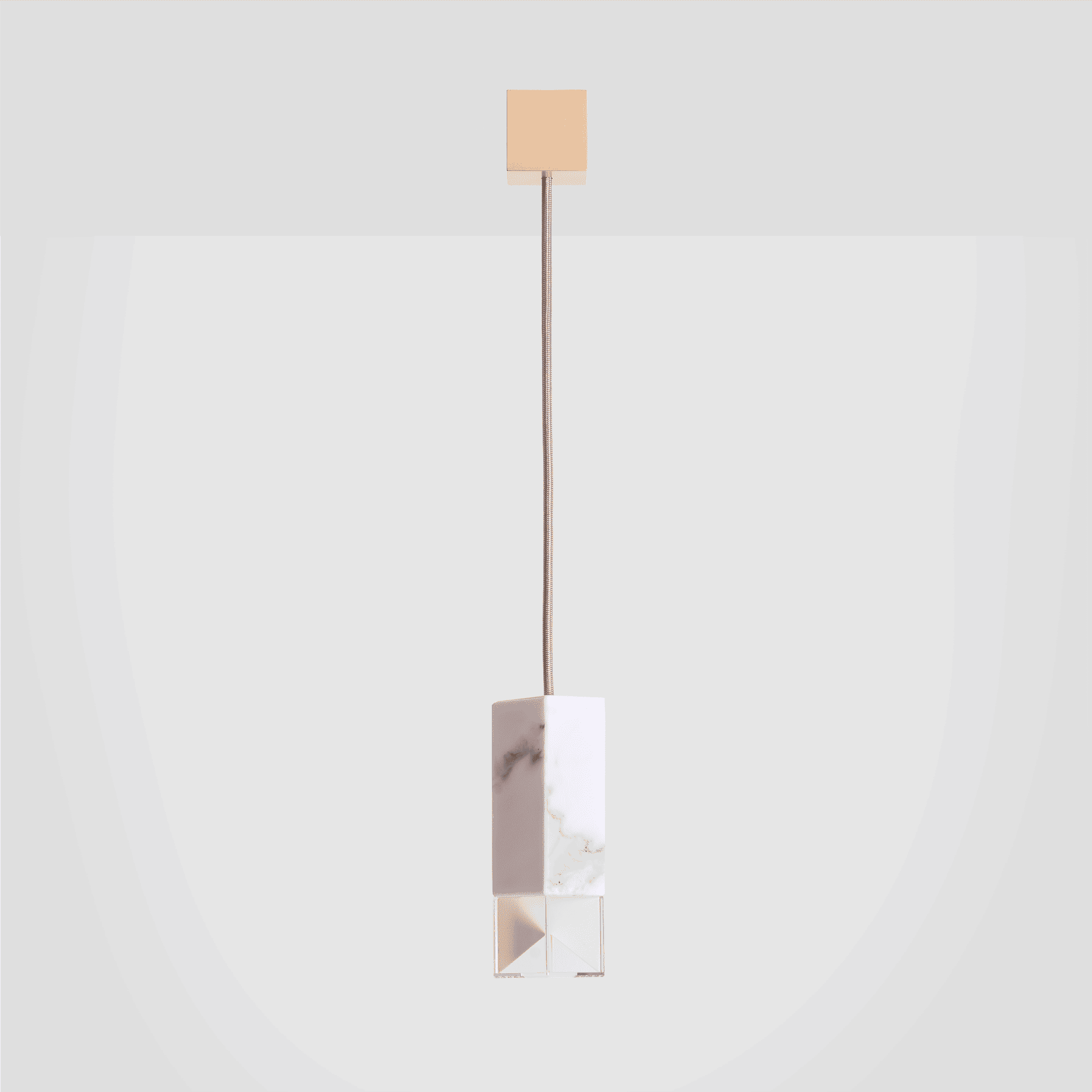 Pendant Lamp White Calacatta Marble LAMP/ONE - MARBLE | SINGLE SUSPENSION FORMAMINIMA
