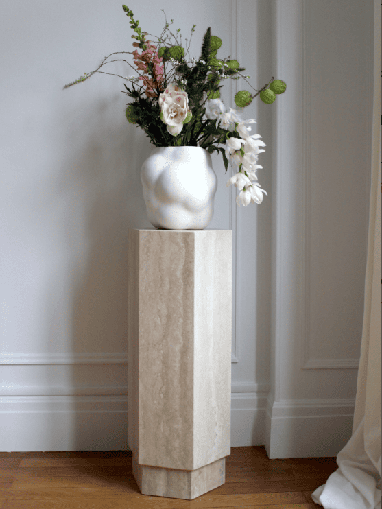 PLINTH HIGH TRAVERTINE PLINTH MARBERA