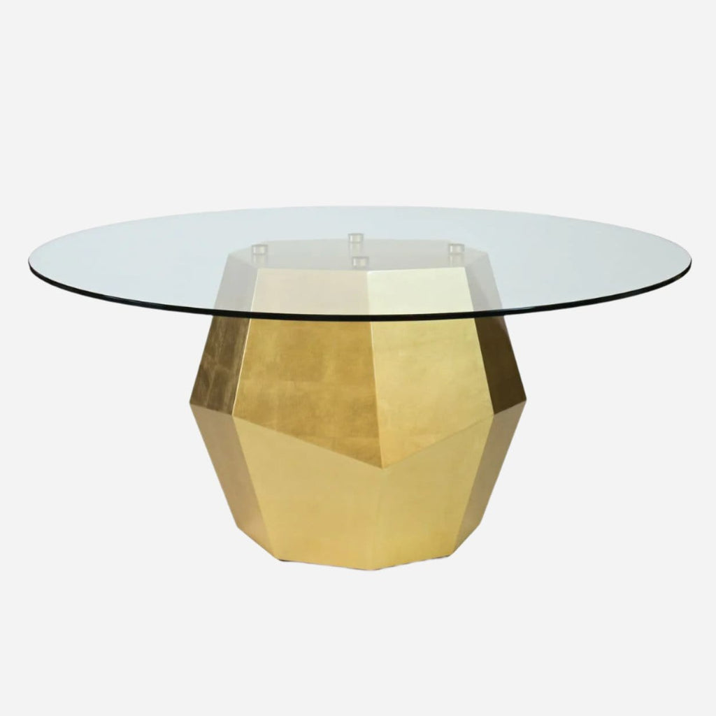 Dining Table ROCK | DINING TABLE Gold Leaf INSIDHERLAND