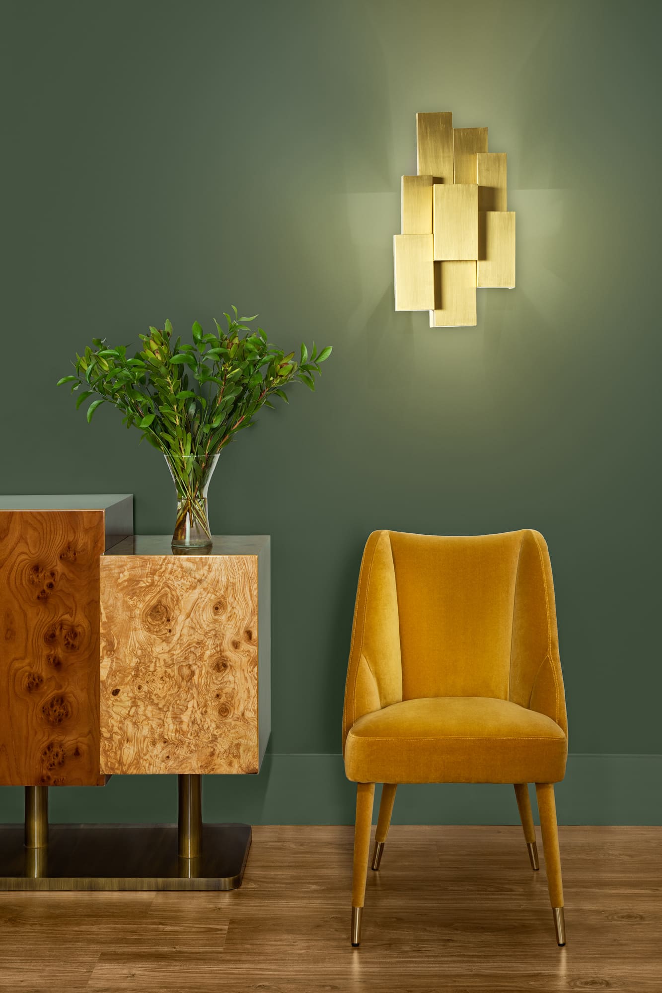 Sconce INSPIRING TREES BRASS WALL LAMP | LARGE INSIDHERLAND