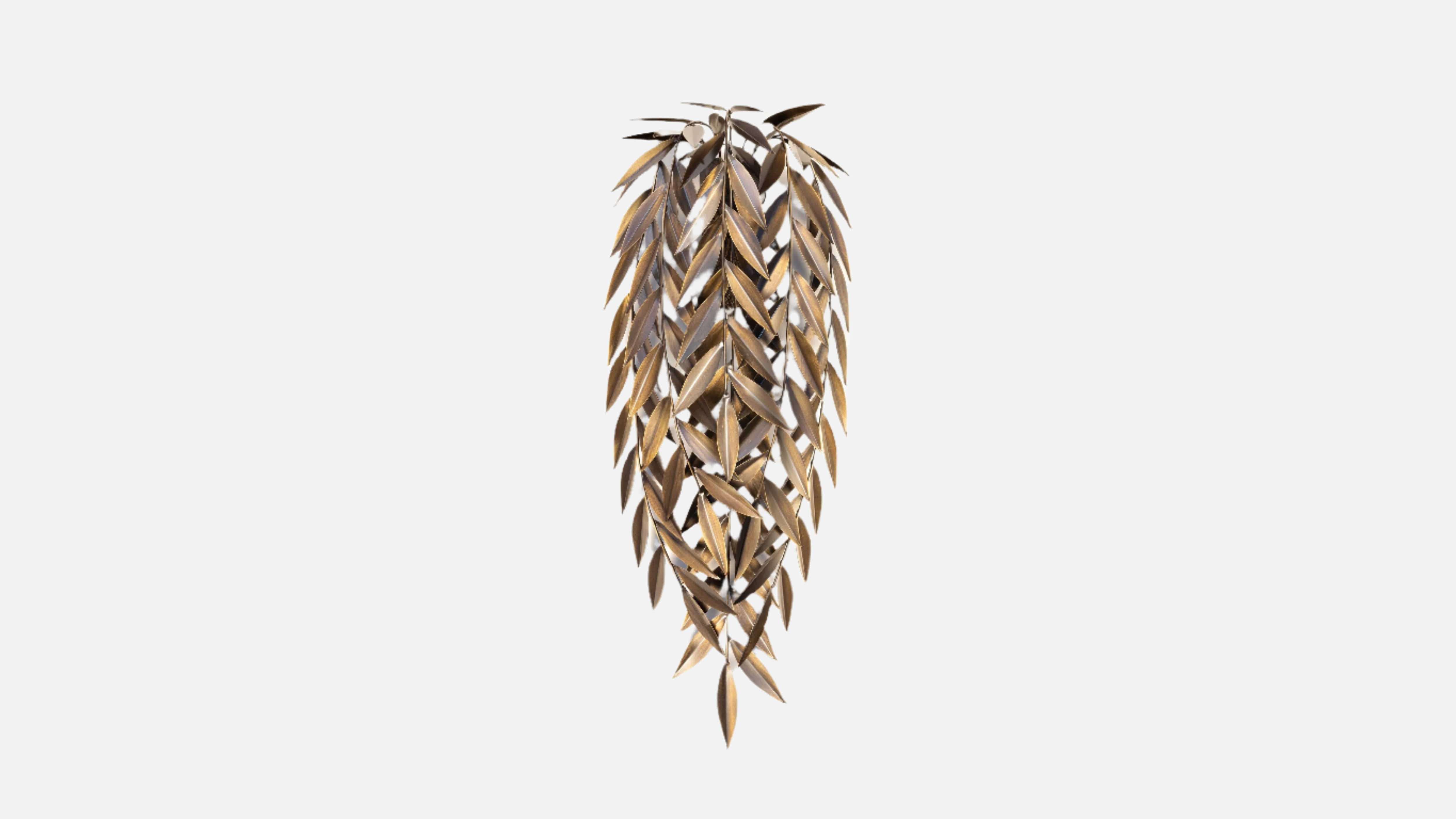 Sconce Oxidized Brushed Brass AZORES WALL LAMP INSIDHERLAND