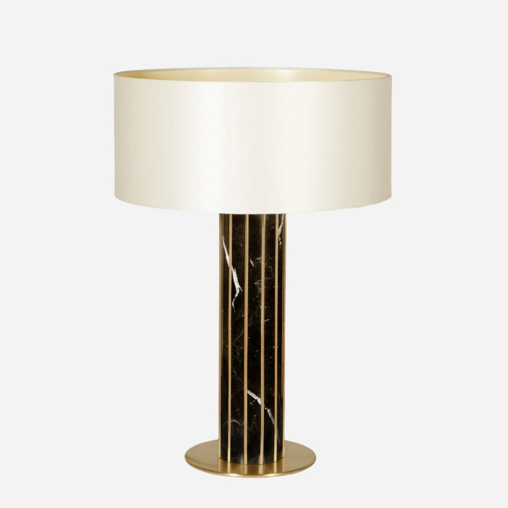 Table Lamp SEAGRAM | ESTREMOZ TABLE LAMP Nero Marquina Marble INSIDHERLAND