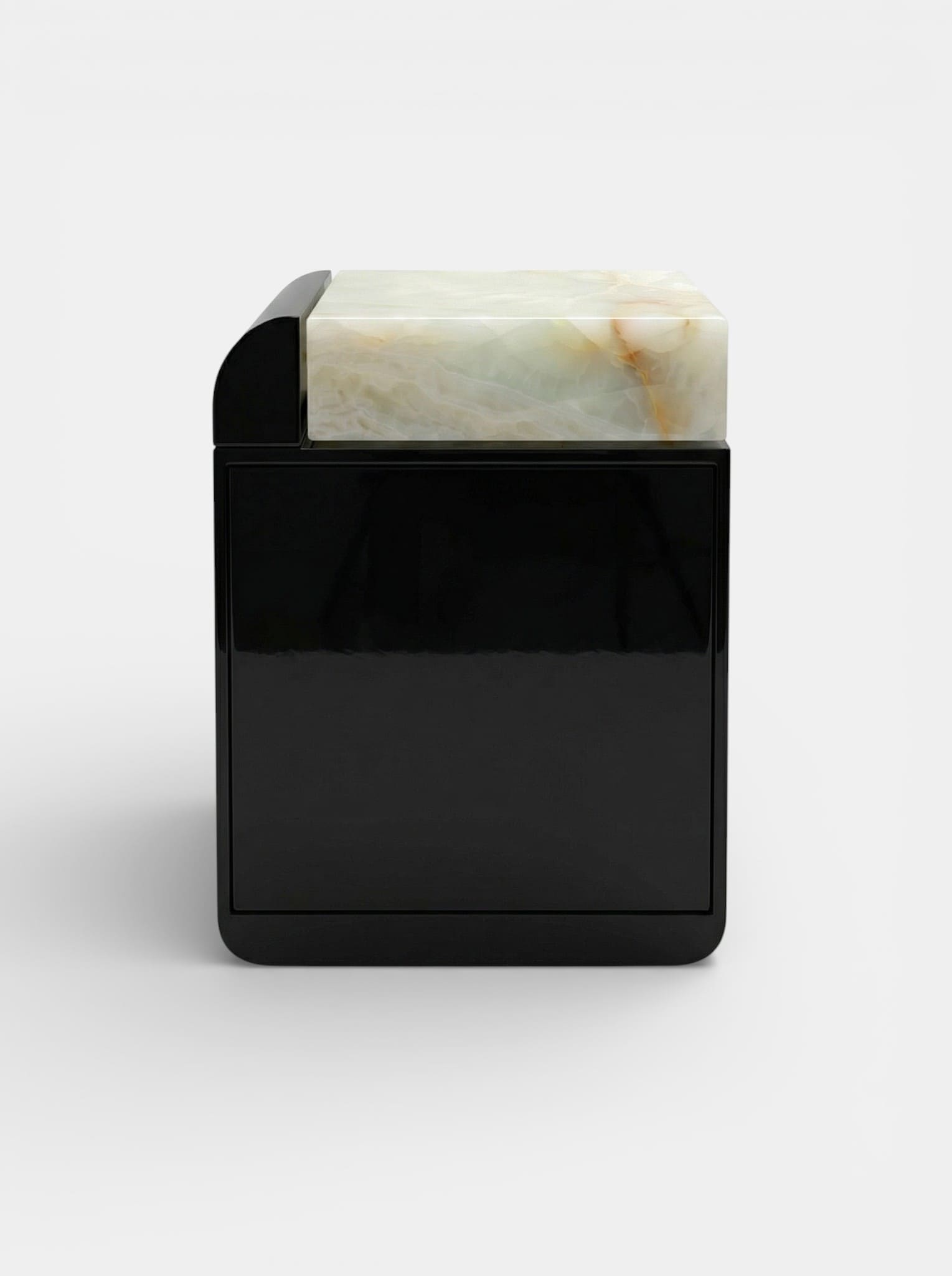 Side Table AMO BLACK STORAGE TABLE MARBERA