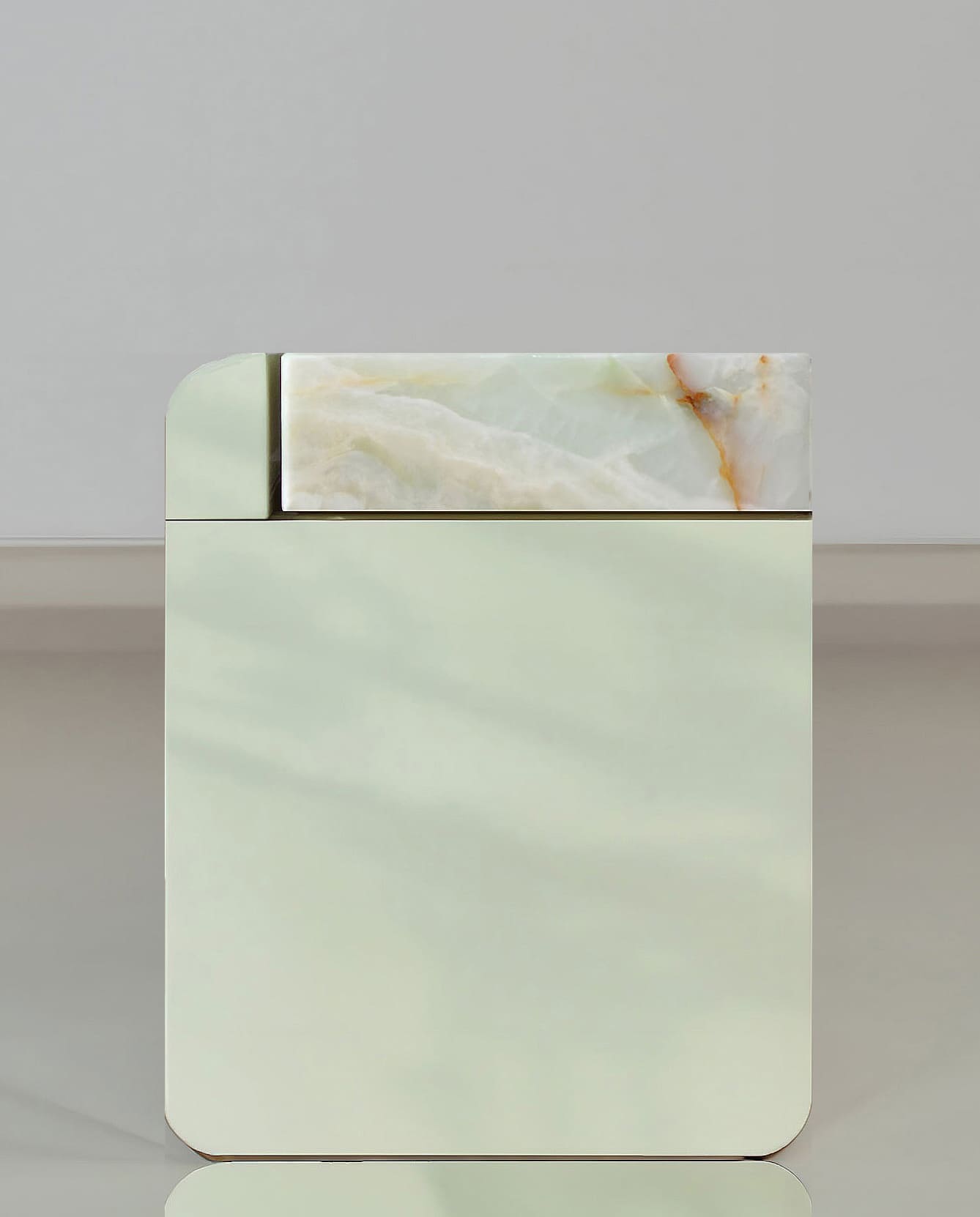Side Table AMO GREEN STORAGE TABLE MARBERA