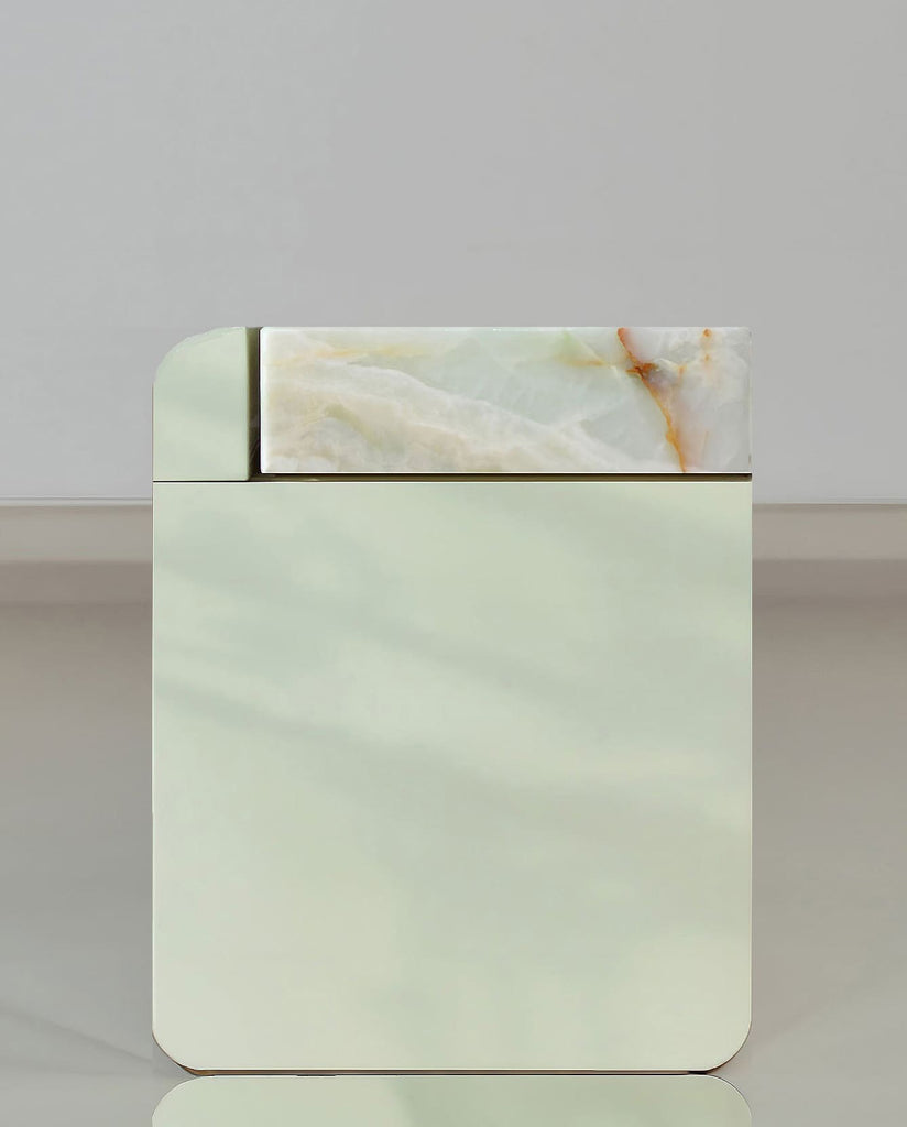 Side Table AMO GREEN STORAGE TABLE MARBERA