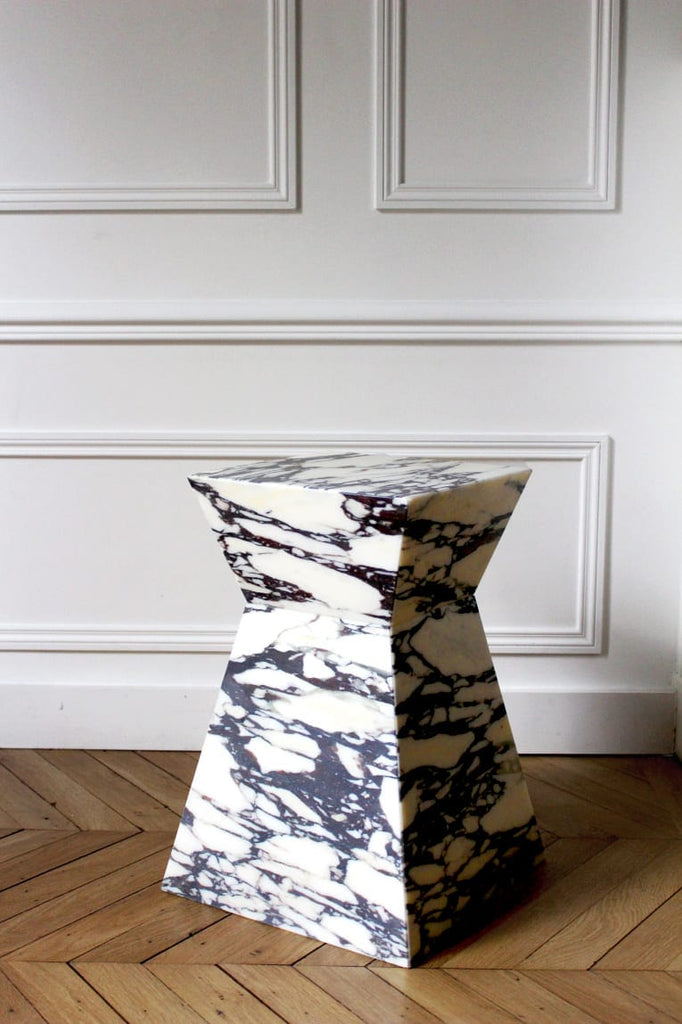 Side Table ARIA CALACATTA VIOLA MARBLE TABLE MARBERA