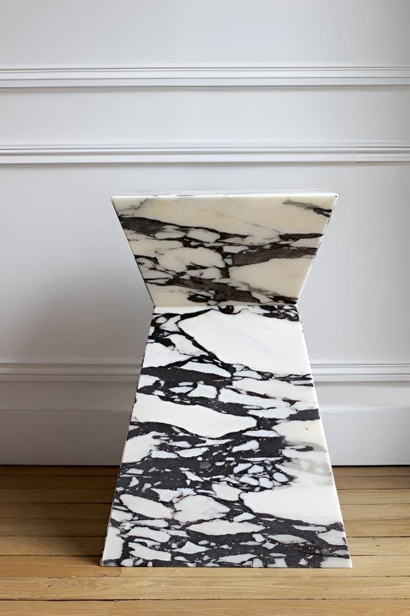 Side Table ARIA CALACATTA VIOLA MARBLE TABLE MARBERA