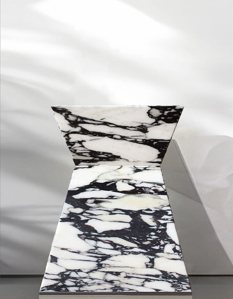 Side Table ARIA CALACATTA VIOLA MARBLE TABLE MARBERA