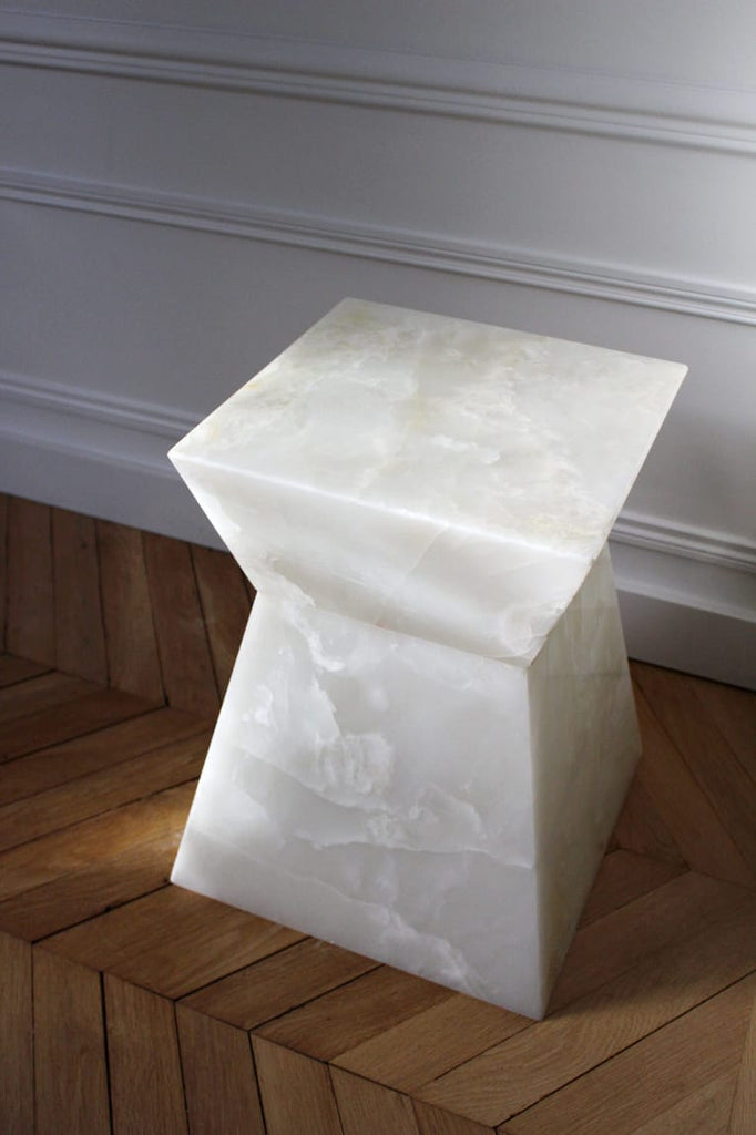 Side Table ARIA WHITE ONYX TABLE MARBERA