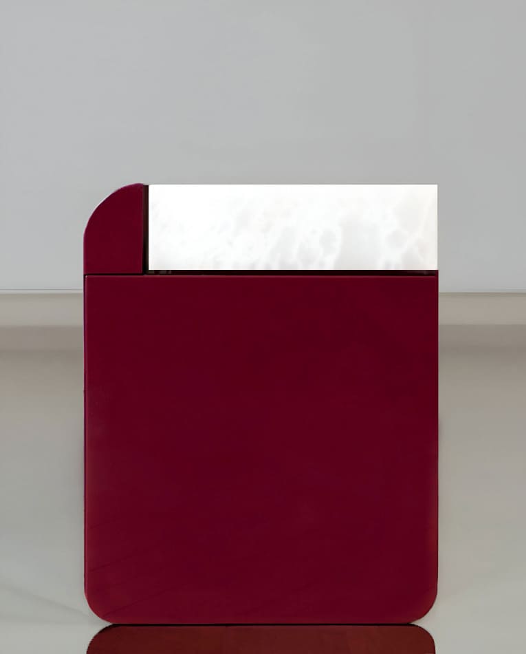 Side Table Bordeaux Lacquer AMO BORDEAUX STORAGE TABLE MARBERA