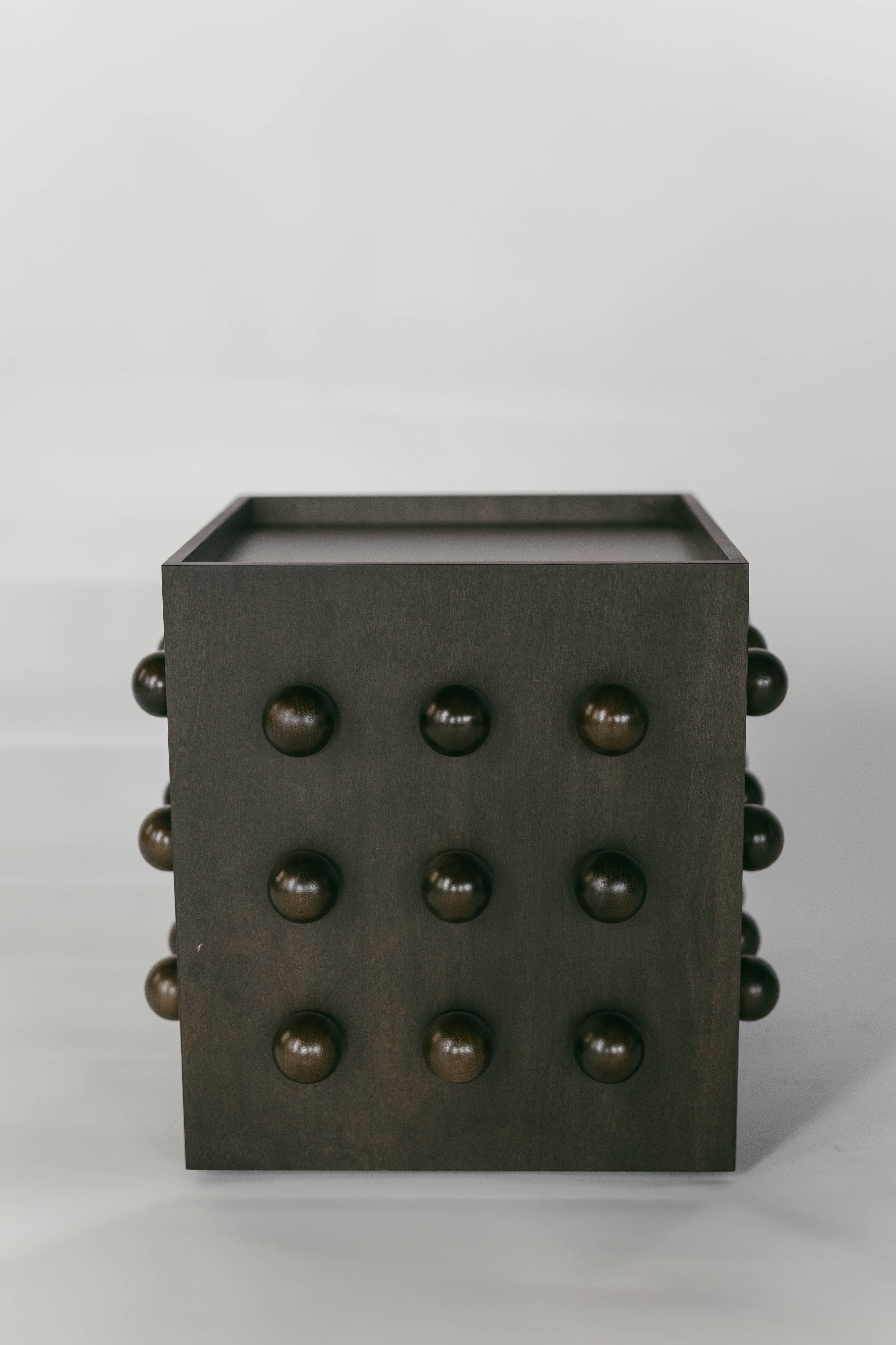 Side Table Ebony THREEFOLD TABLE Savvy Furniture Edit