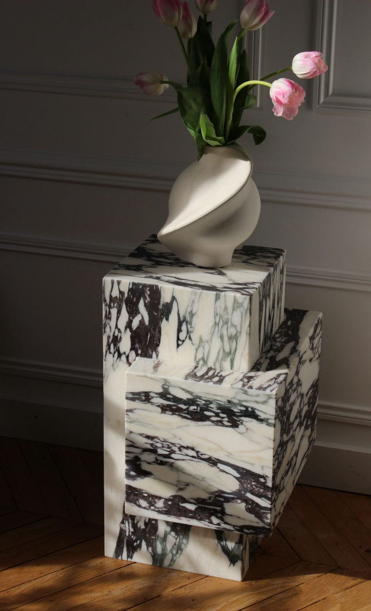 Side Table ELLA CALACATTA VIOLA MARBLE TABLE MARBERA