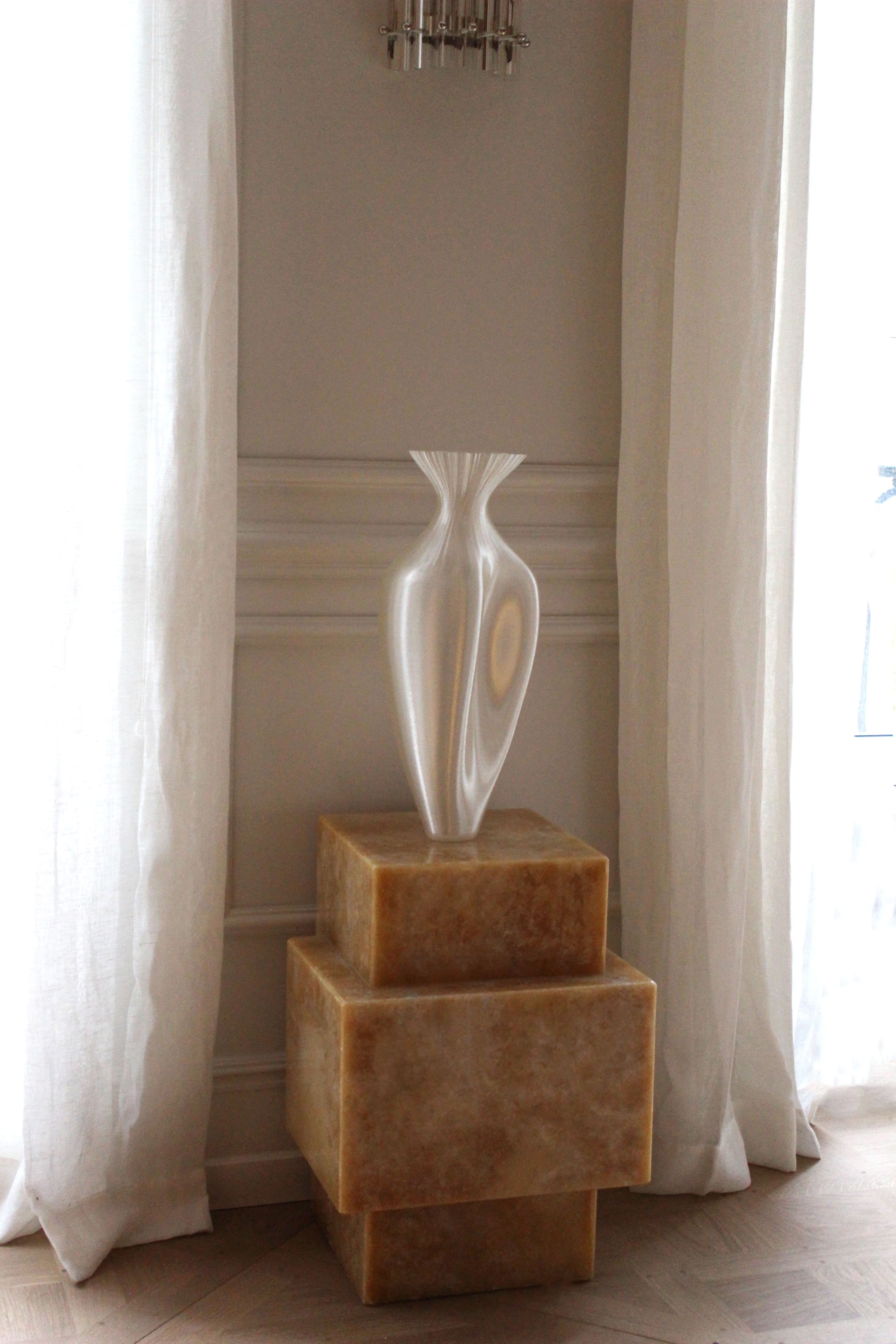 Side Table ELLA HONEY ONYX TABLE MARBERA