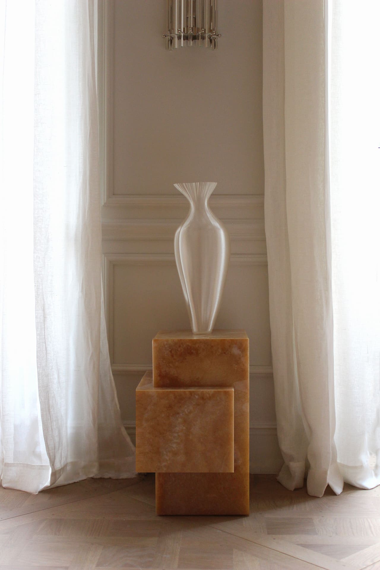 Side Table ELLA HONEY ONYX TABLE MARBERA