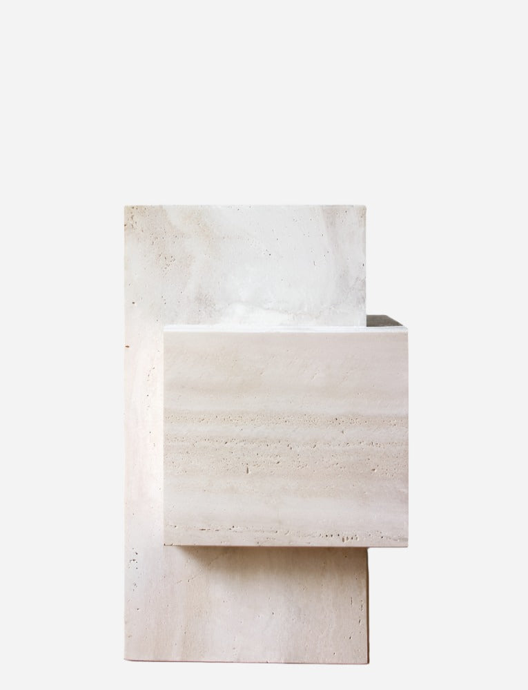 Side Table ELLA TRAVERTINE TABLE MARBERA