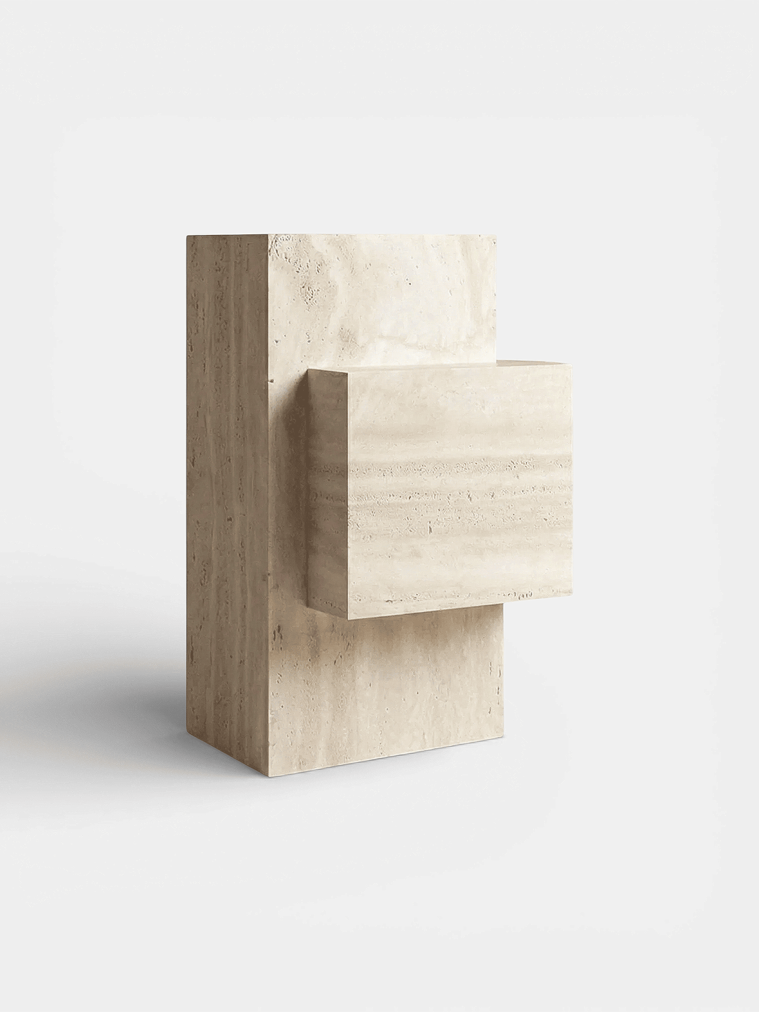 Side Table ELLA TRAVERTINE TABLE MARBERA