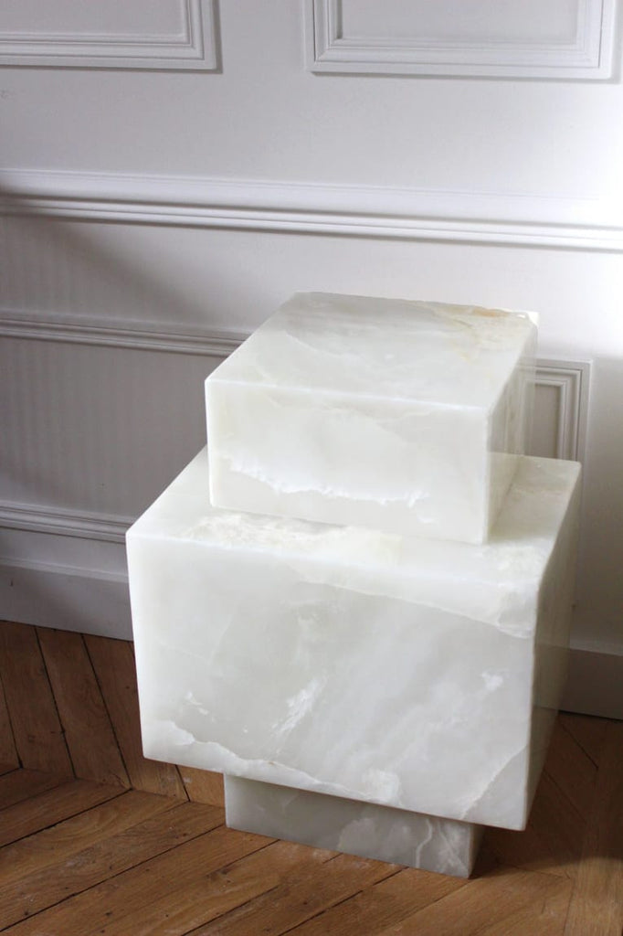 Side Table ELLA WHITE ONYX TABLE MARBERA