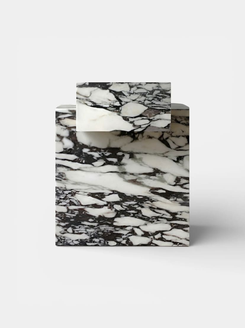 Side Table GAIA CALACATTA VIOLA MARBLE TABLE MARBERA