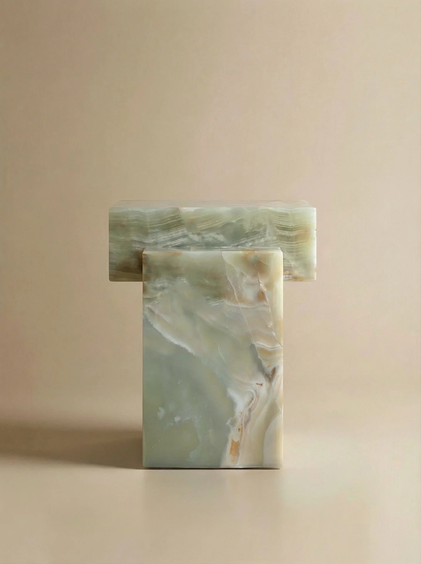 Side Table GAIA GREEN ONYX TABLE MARBERA