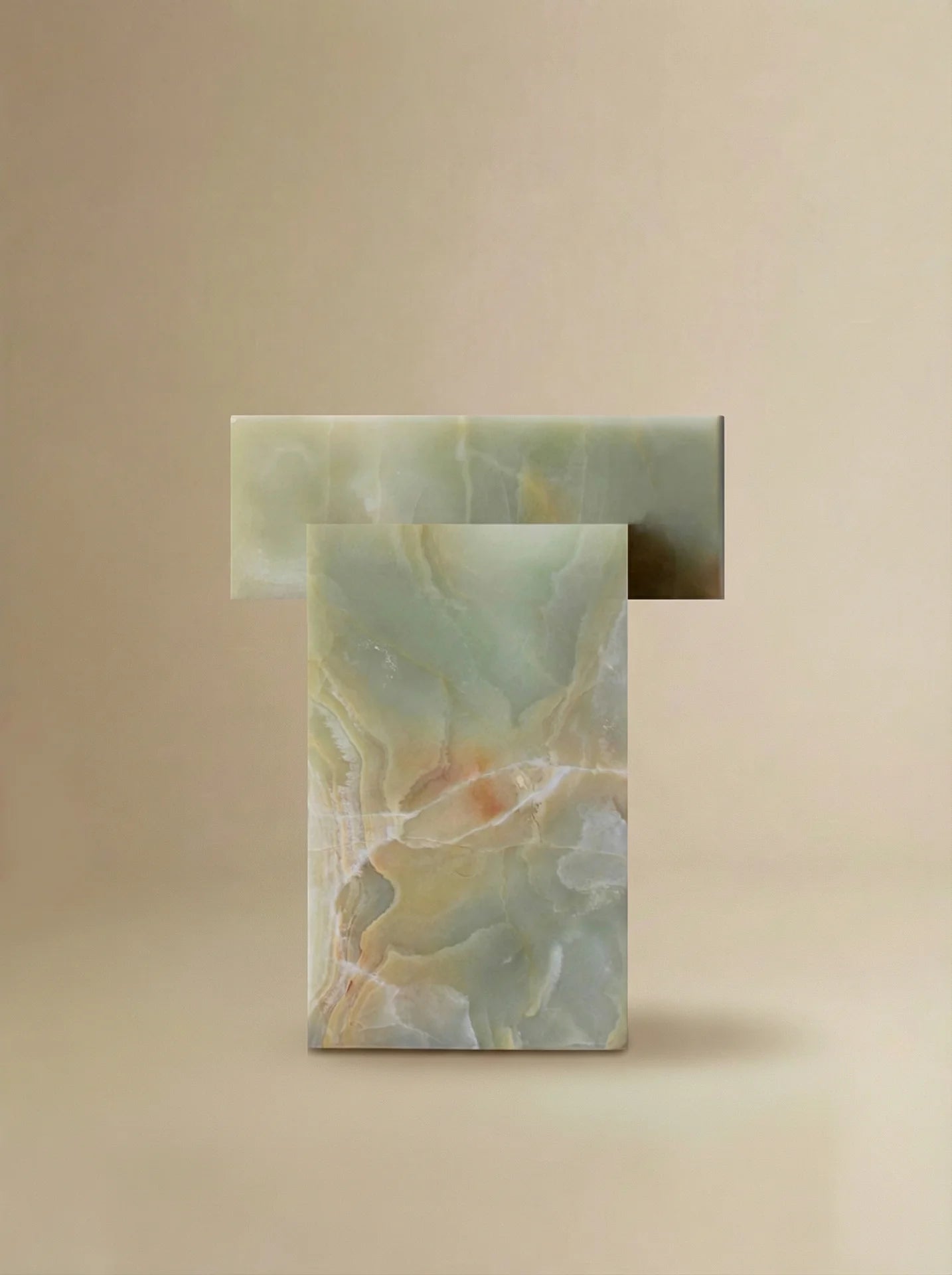 Side Table GAIA GREEN ONYX TABLE MARBERA