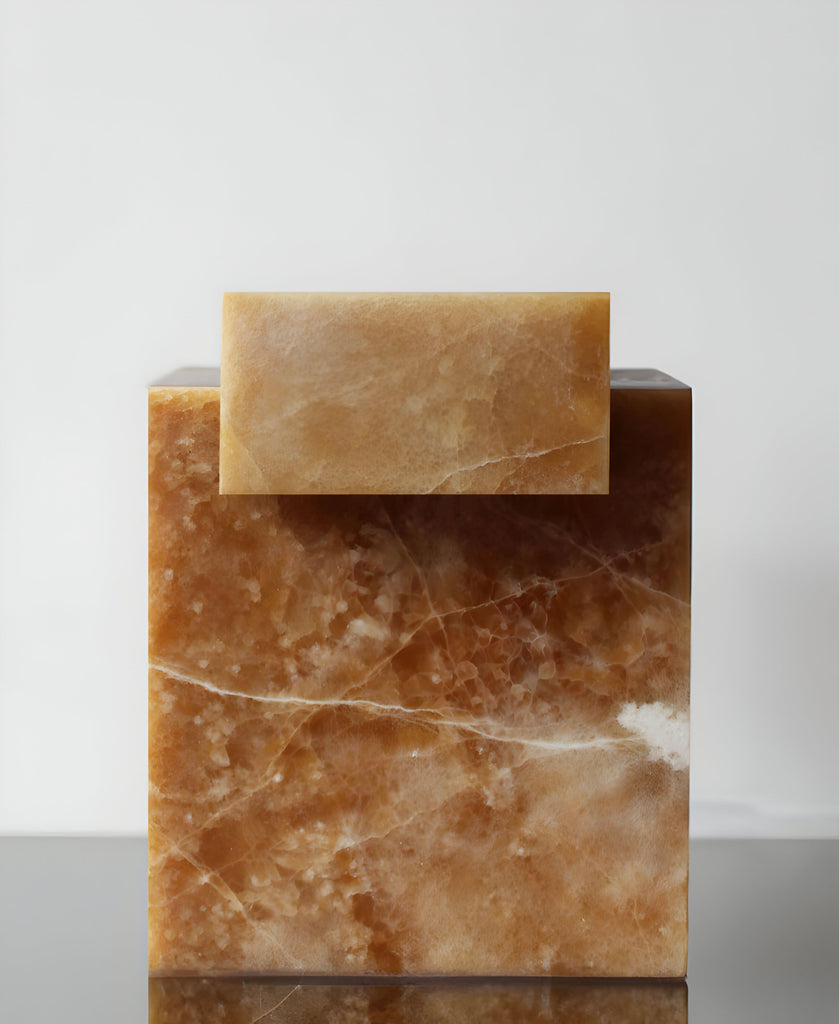Side Table GAIA HONEY ONYX TABLE MARBERA