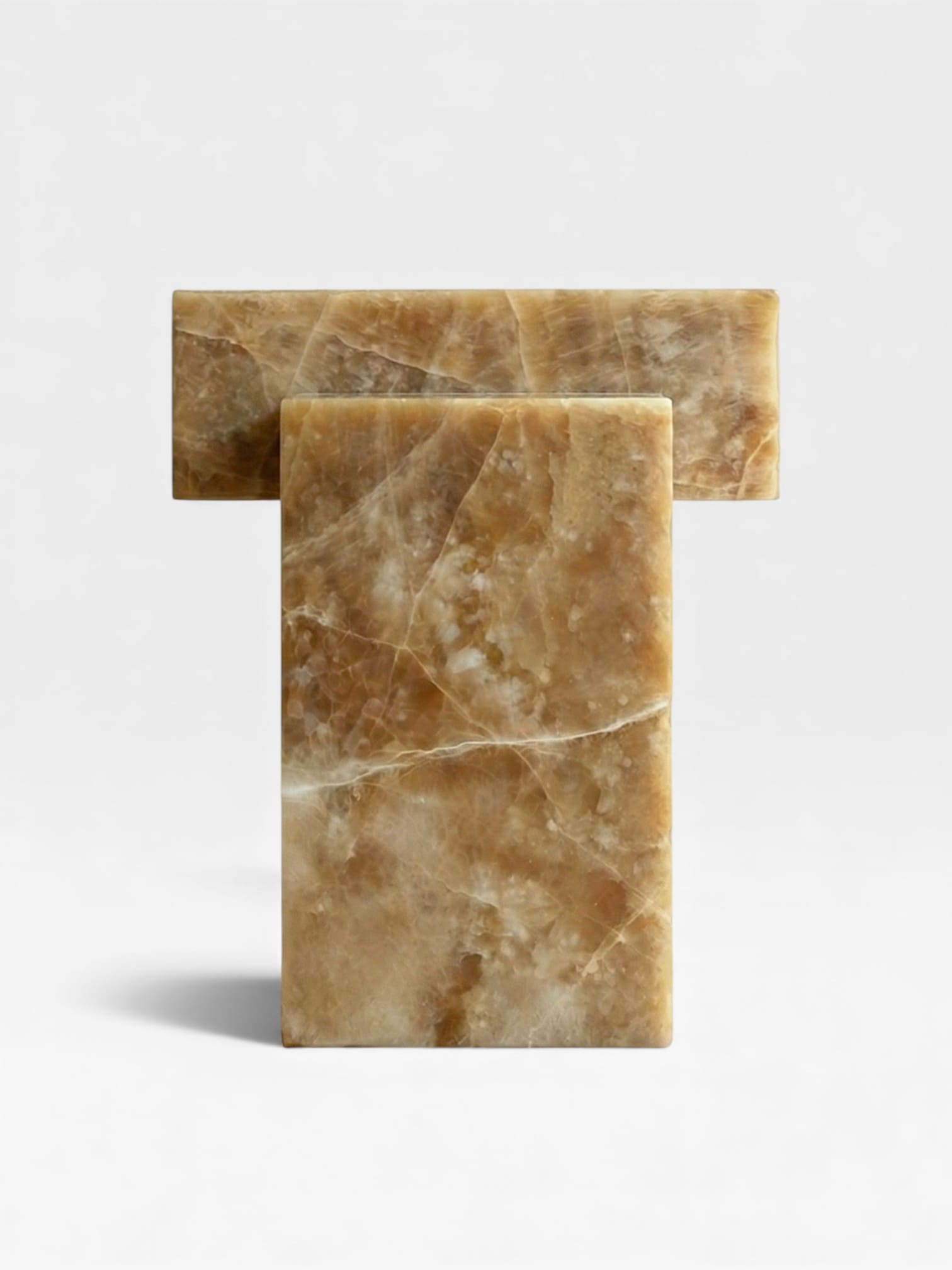 Side Table GAIA HONEY ONYX TABLE MARBERA