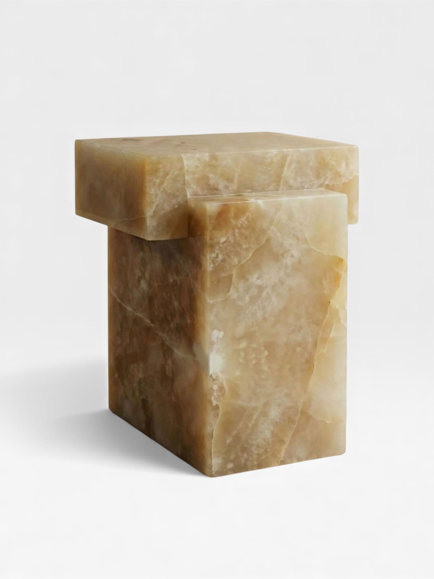 Side Table GAIA HONEY ONYX TABLE MARBERA