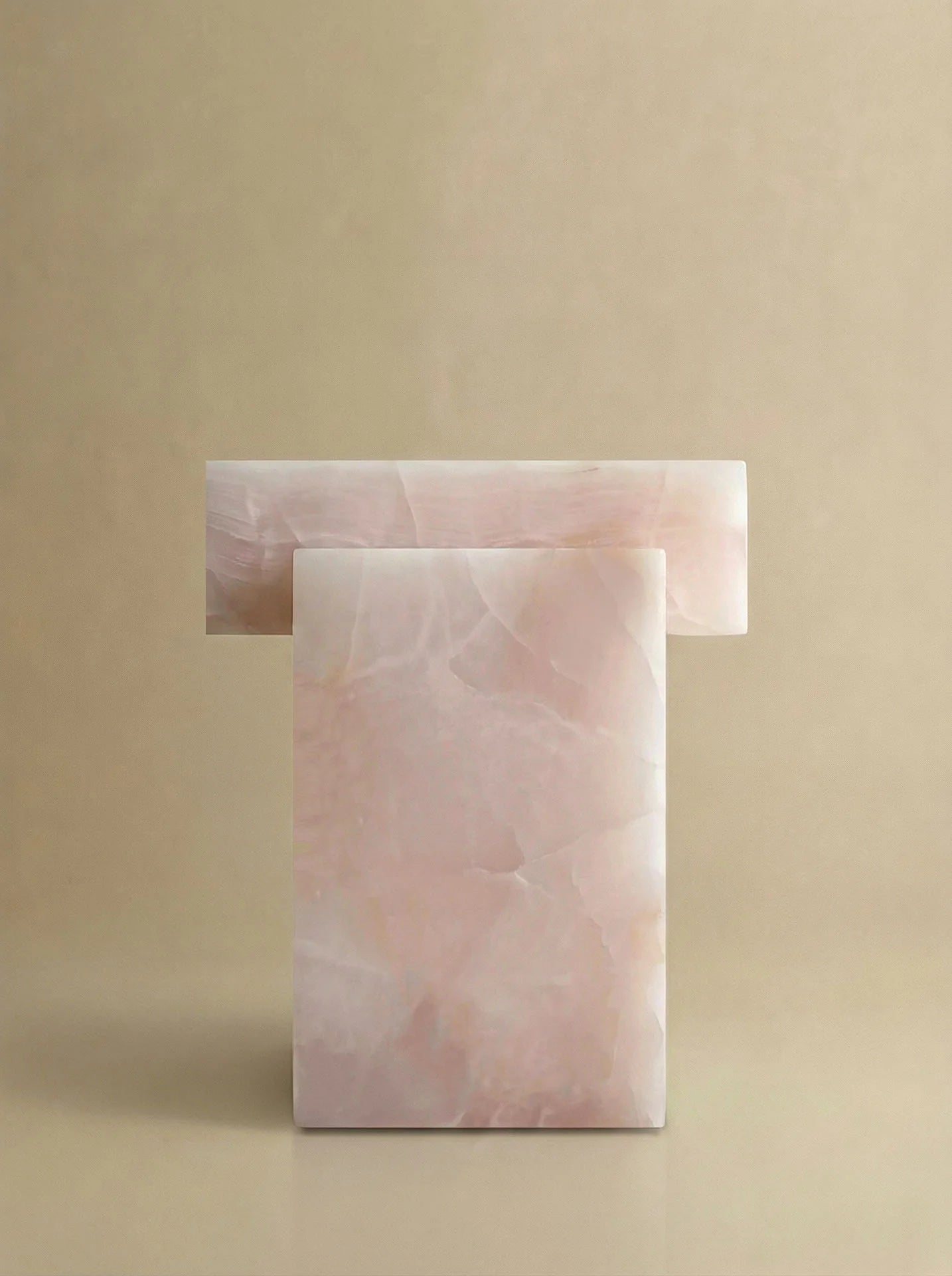 Side Table GAIA PINK ONYX TABLE MARBERA