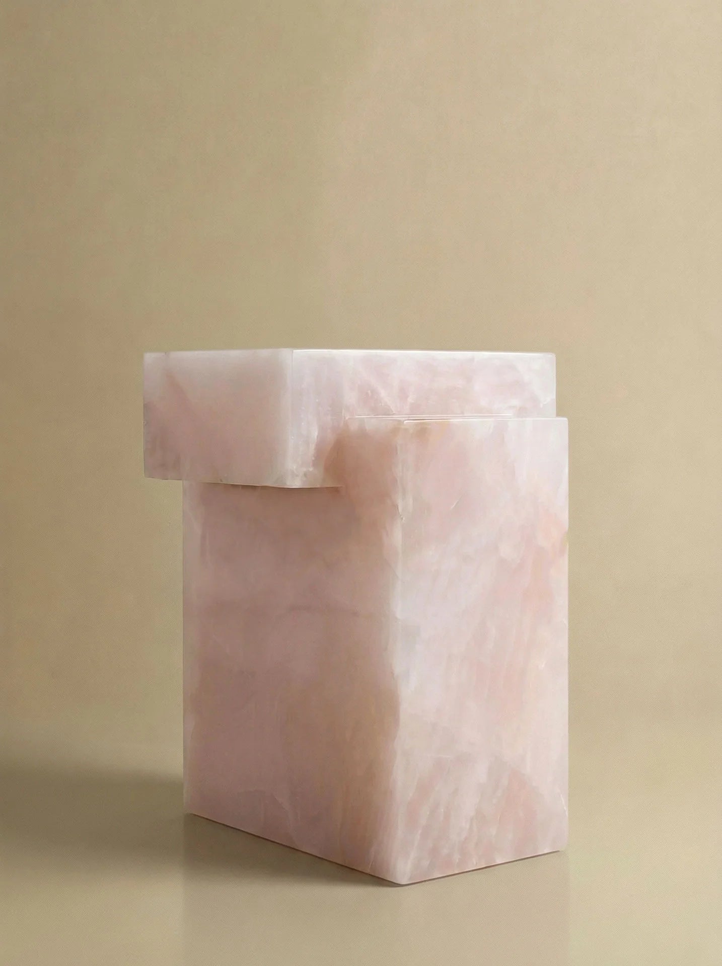 Side Table GAIA PINK ONYX TABLE MARBERA