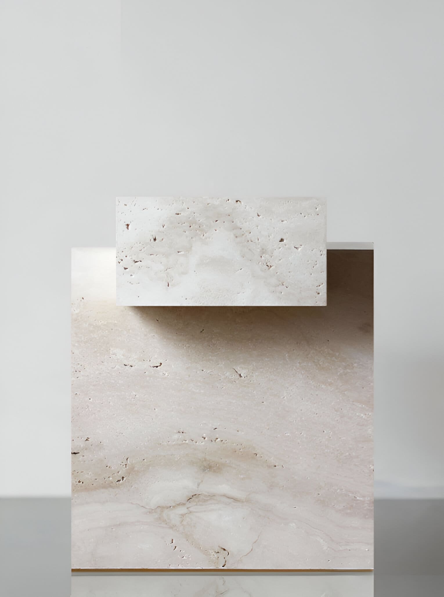 Side Table GAIA TRAVERTINO TABLE MARBERA