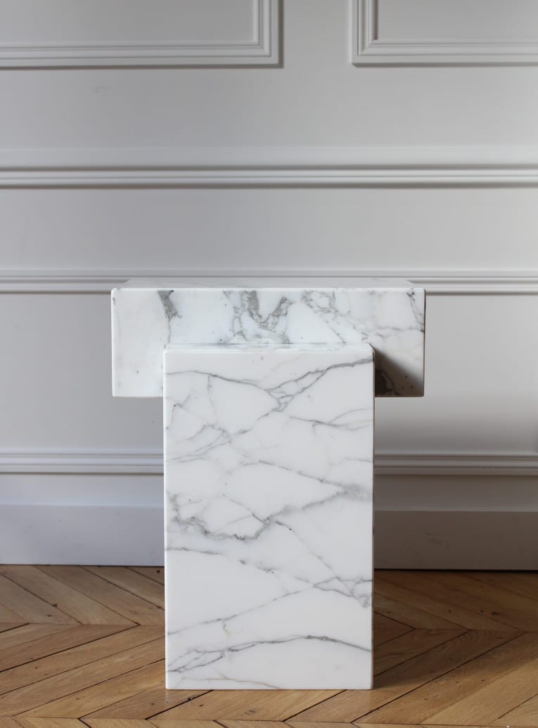Side Table GAIA VENATO MARBLE TABLE MARBERA