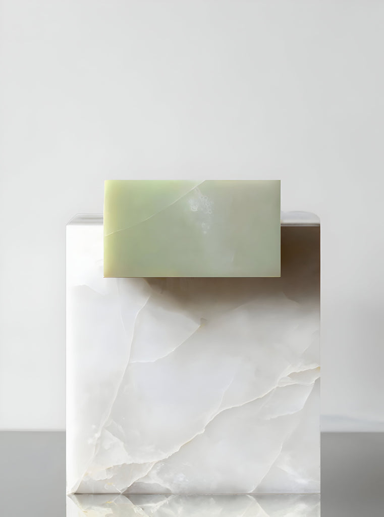 Side Table GAIA WHITE & GREEN ONYX TABLE MARBERA