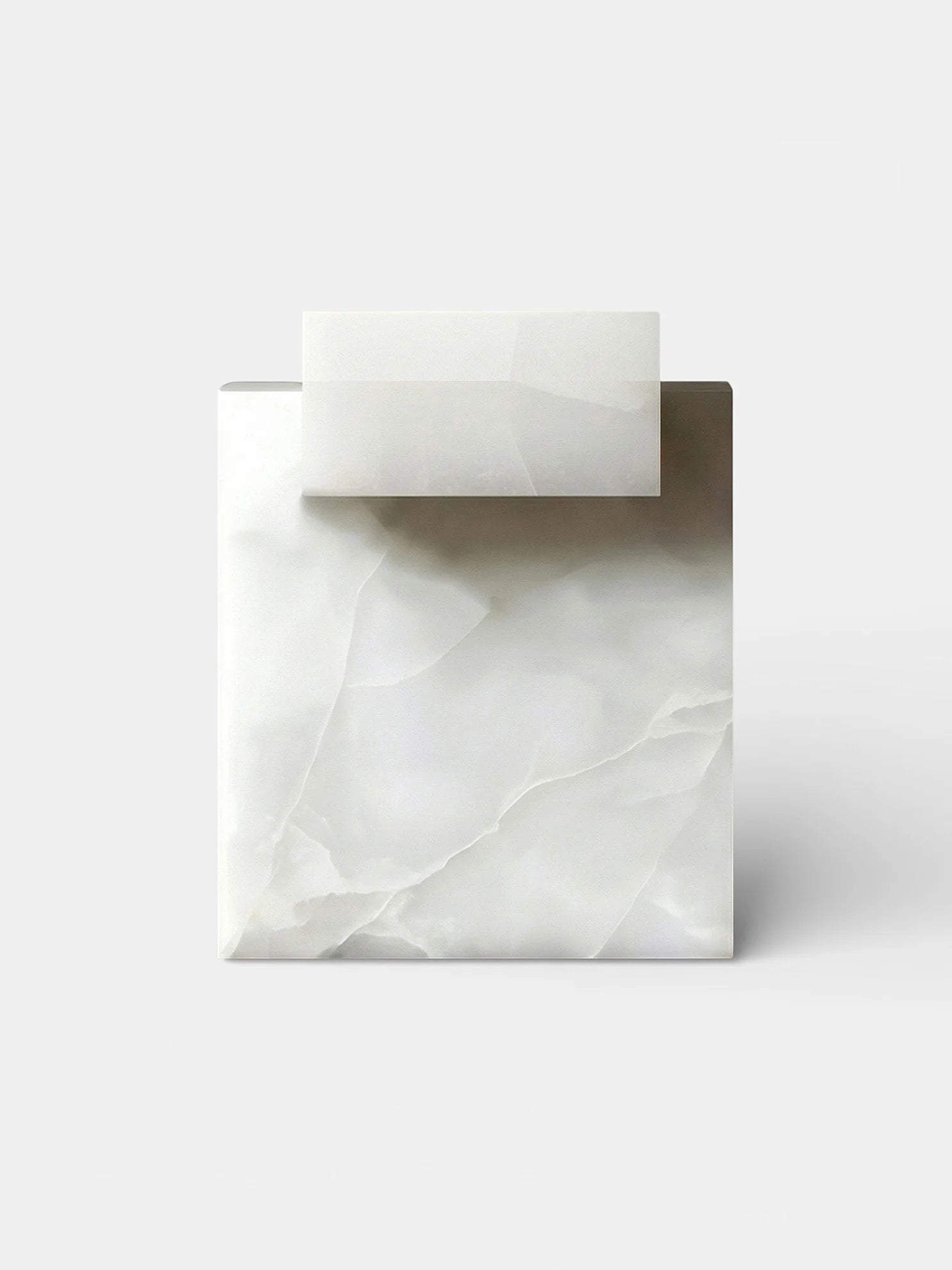 Side Table GAIA WHITE ONYX TABLE MARBERA