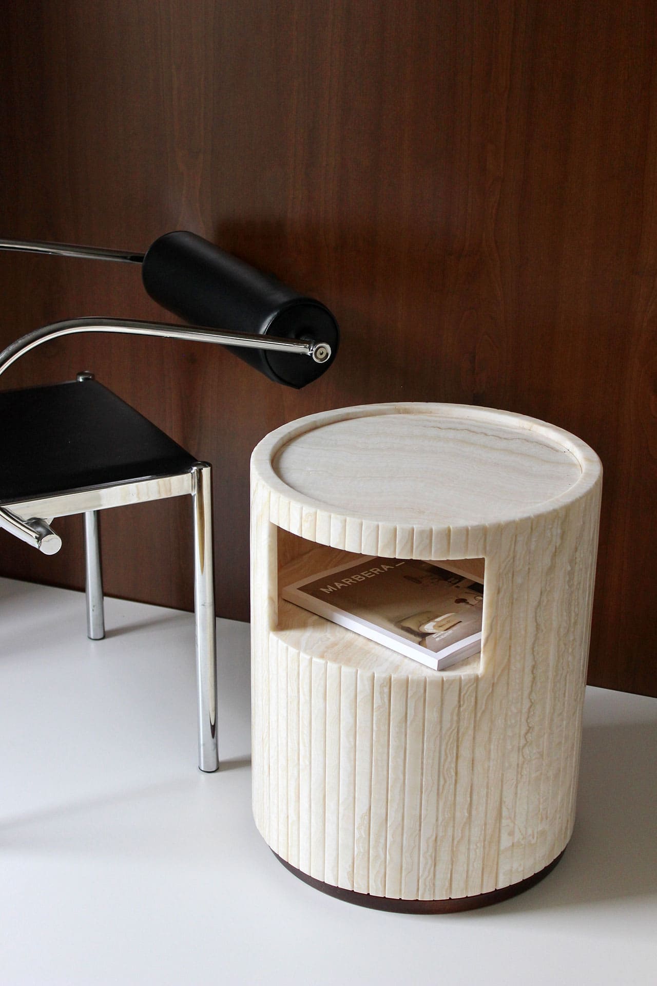 Side Table ISCHIA IVORY ONYX TABLE MARBERA