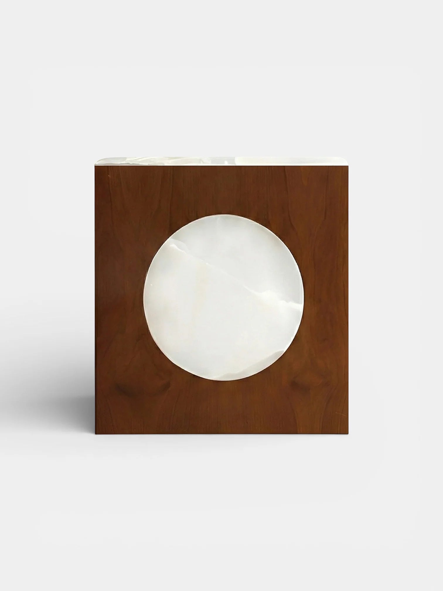 Side Table RINO WALNUT & ONYX TABLE MARBERA