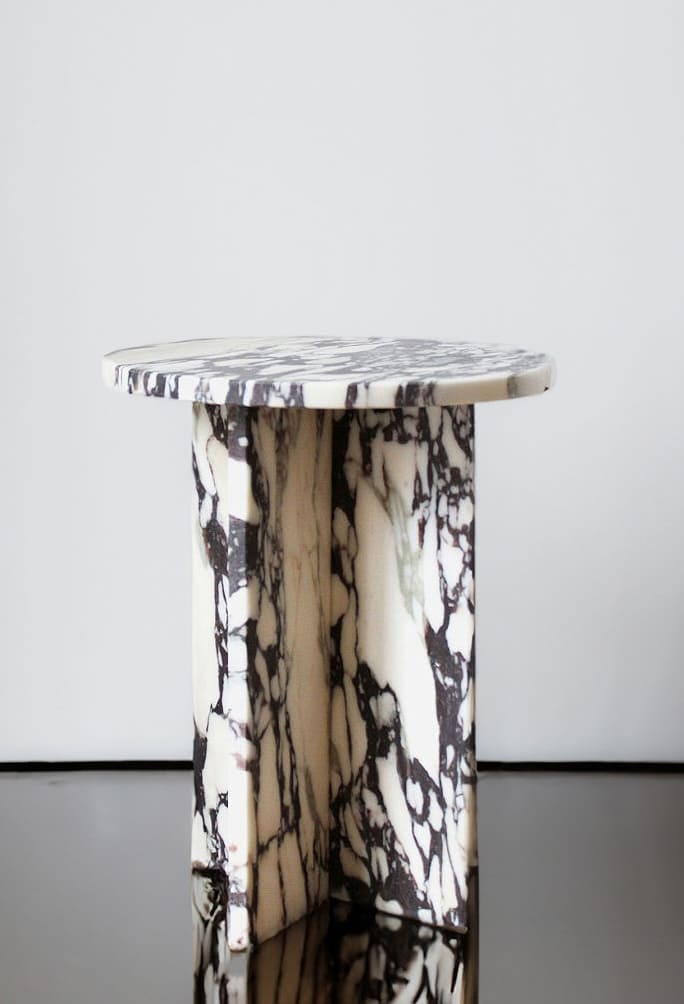 Side Table ROSIE CALACATTA VIOLA MARBLE TABLE MARBERA