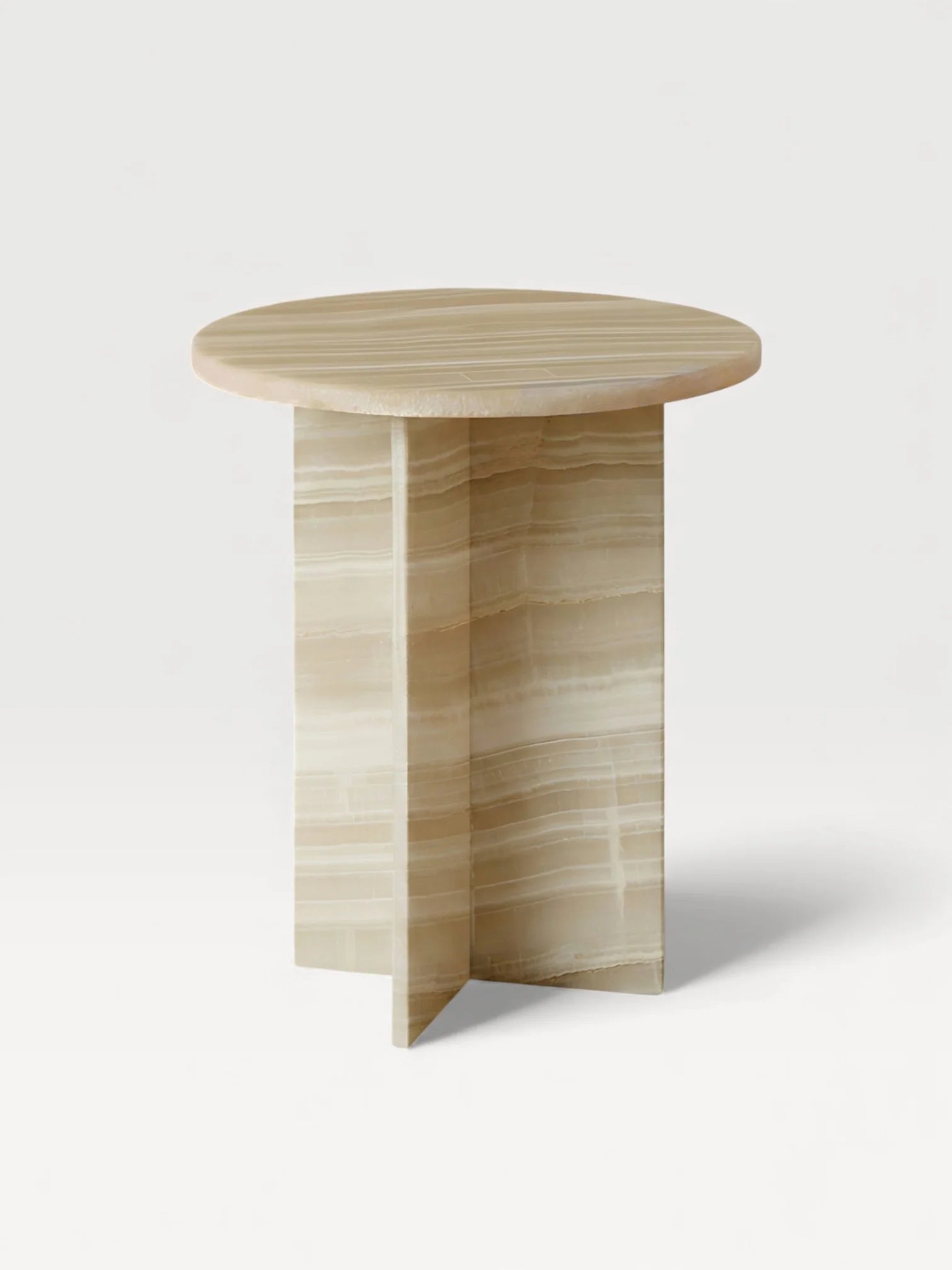 Side Table ROSIE IVORY ONYX TABLE MARBERA