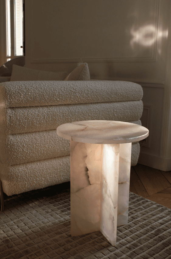 Side Table ROSIE PINK ONYX TABLE MARBERA
