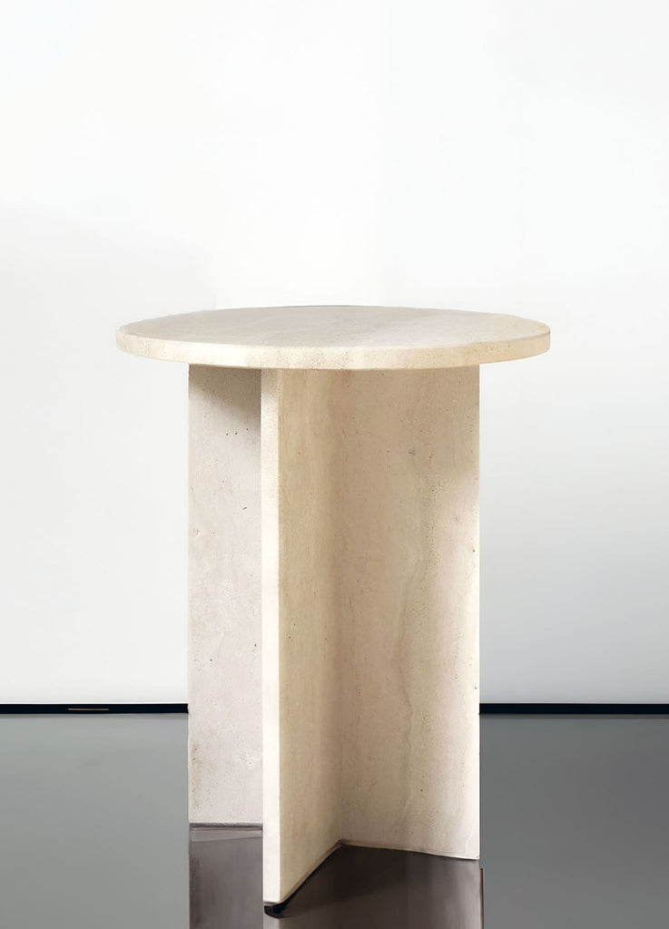 Side Table ROSIE TRAVERTINE TABLE MARBERA