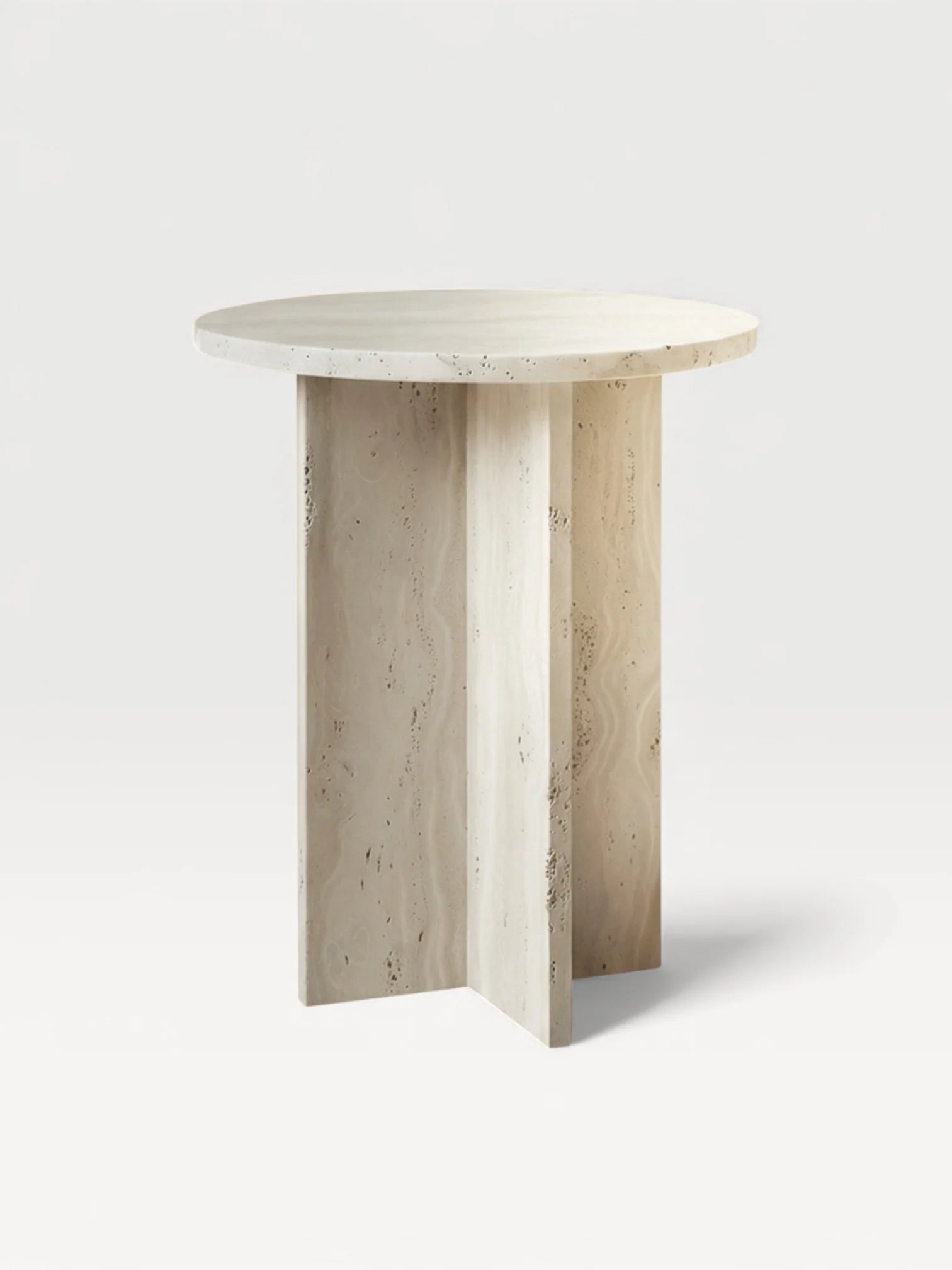 Side Table ROSIE TRAVERTINE TABLE MARBERA