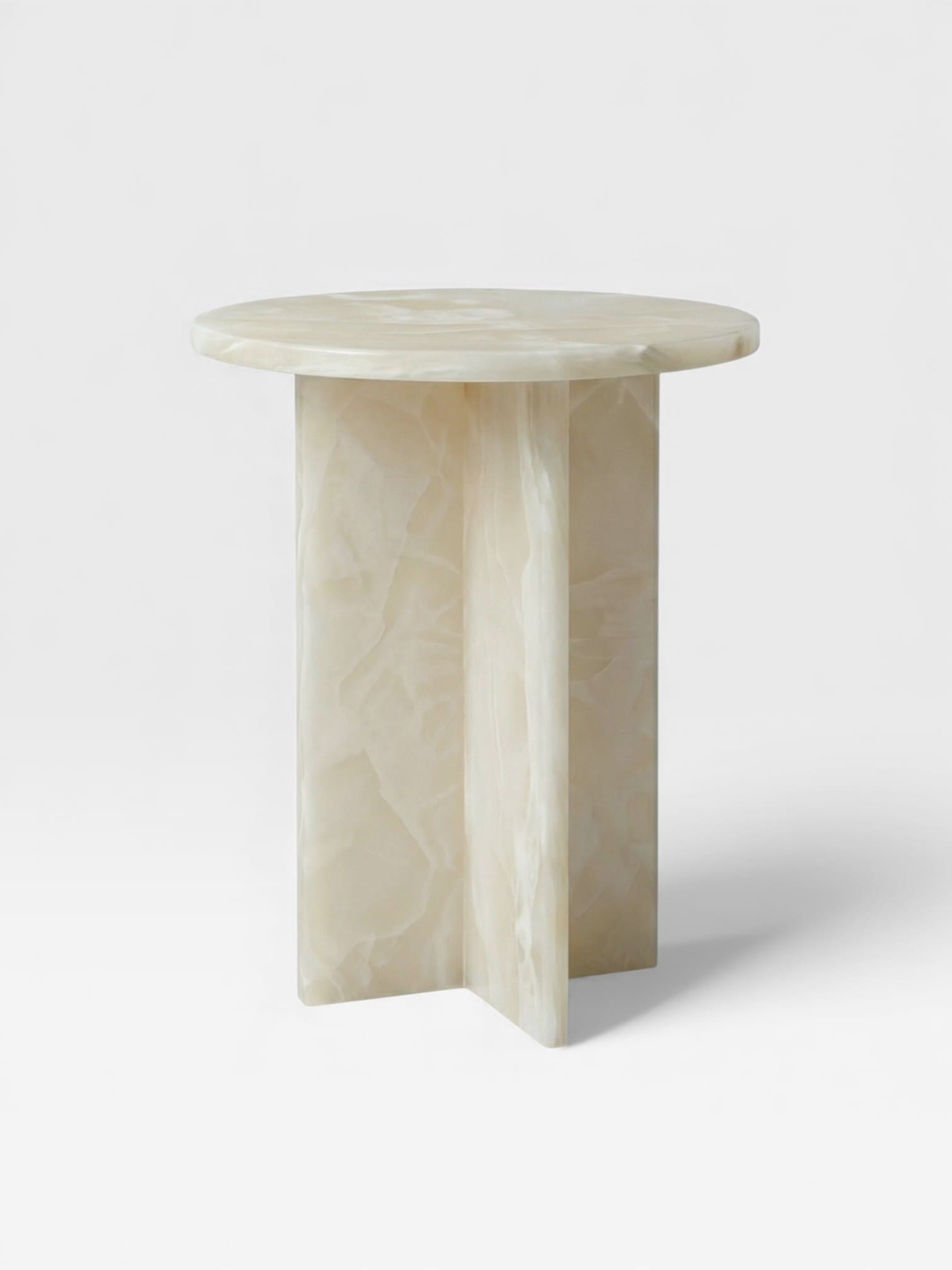 Side Table ROSIE WHITE ONYX TABLE MARBERA