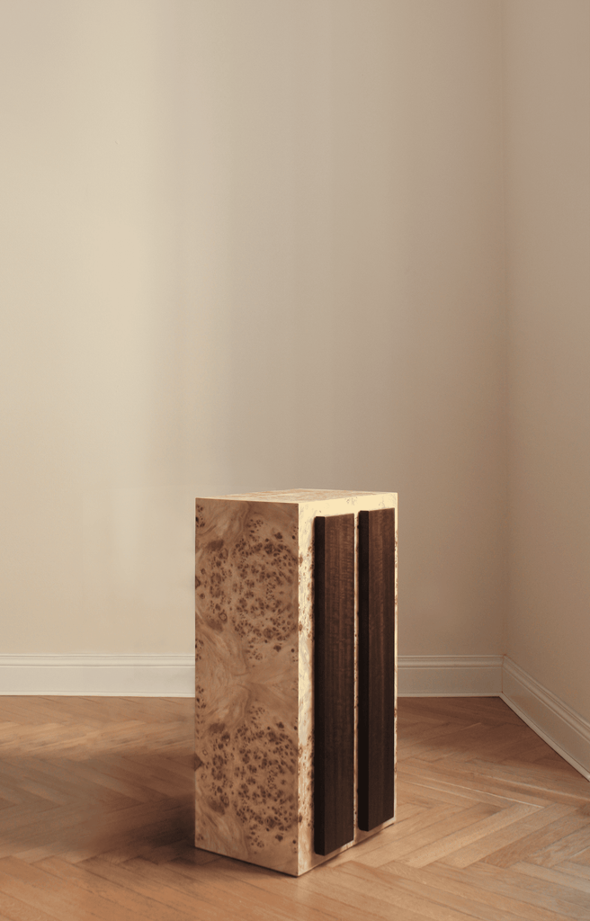 Side Table SINGLE 01 SOLID/ONE - STRIPE SERIES FORMAMINIMA