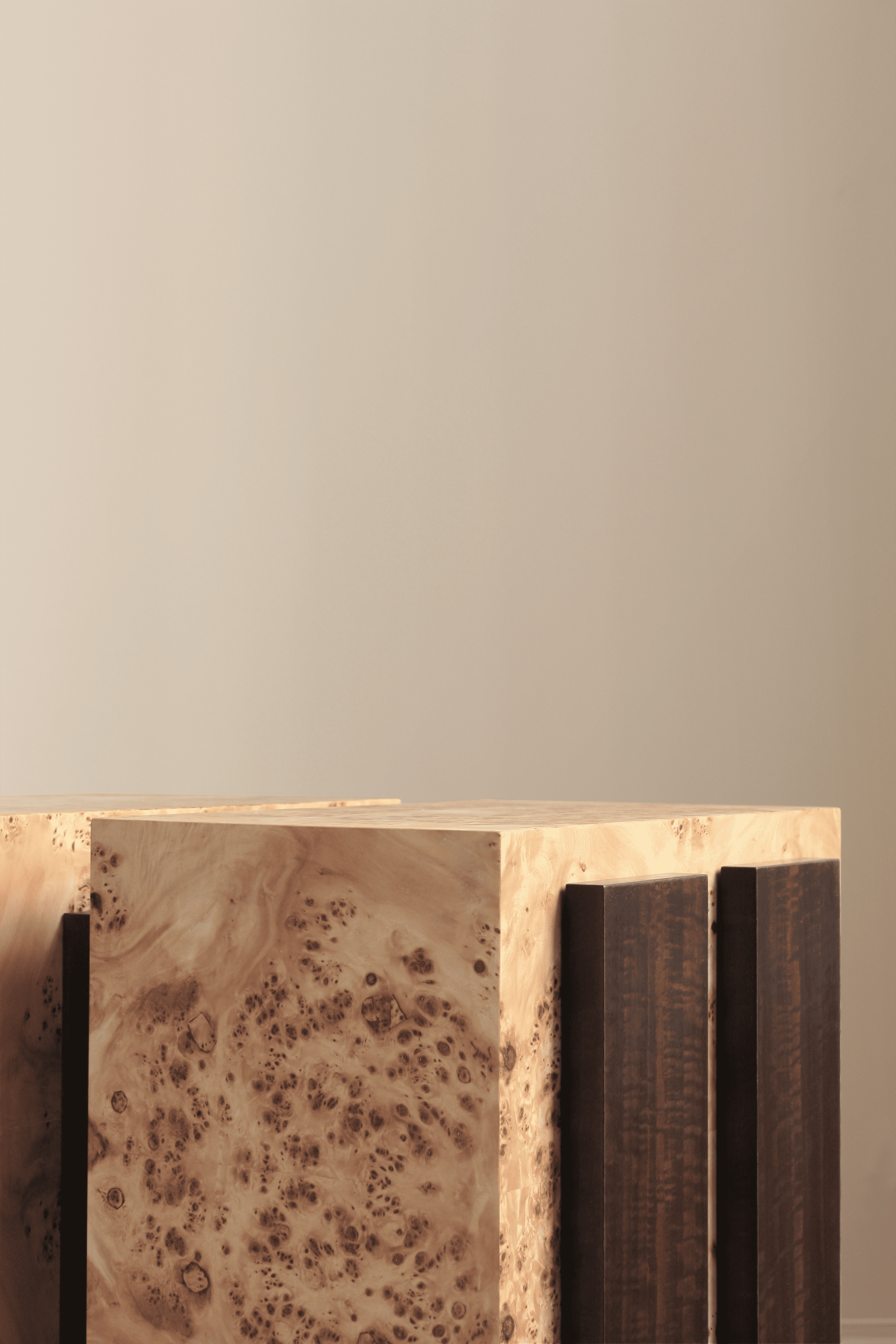Side Table SOLID/ONE DOUBLE 01 - STRIPE SERIES FORMAMINIMA