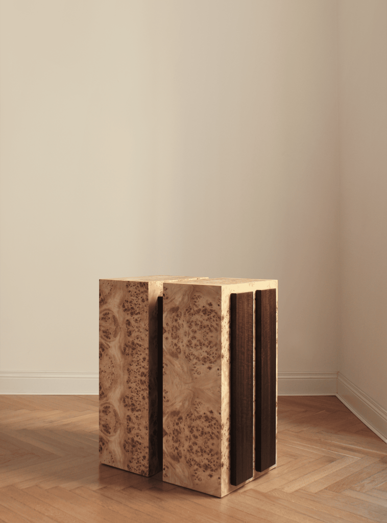 Side Table SOLID/ONE DOUBLE 01 - STRIPE SERIES FORMAMINIMA
