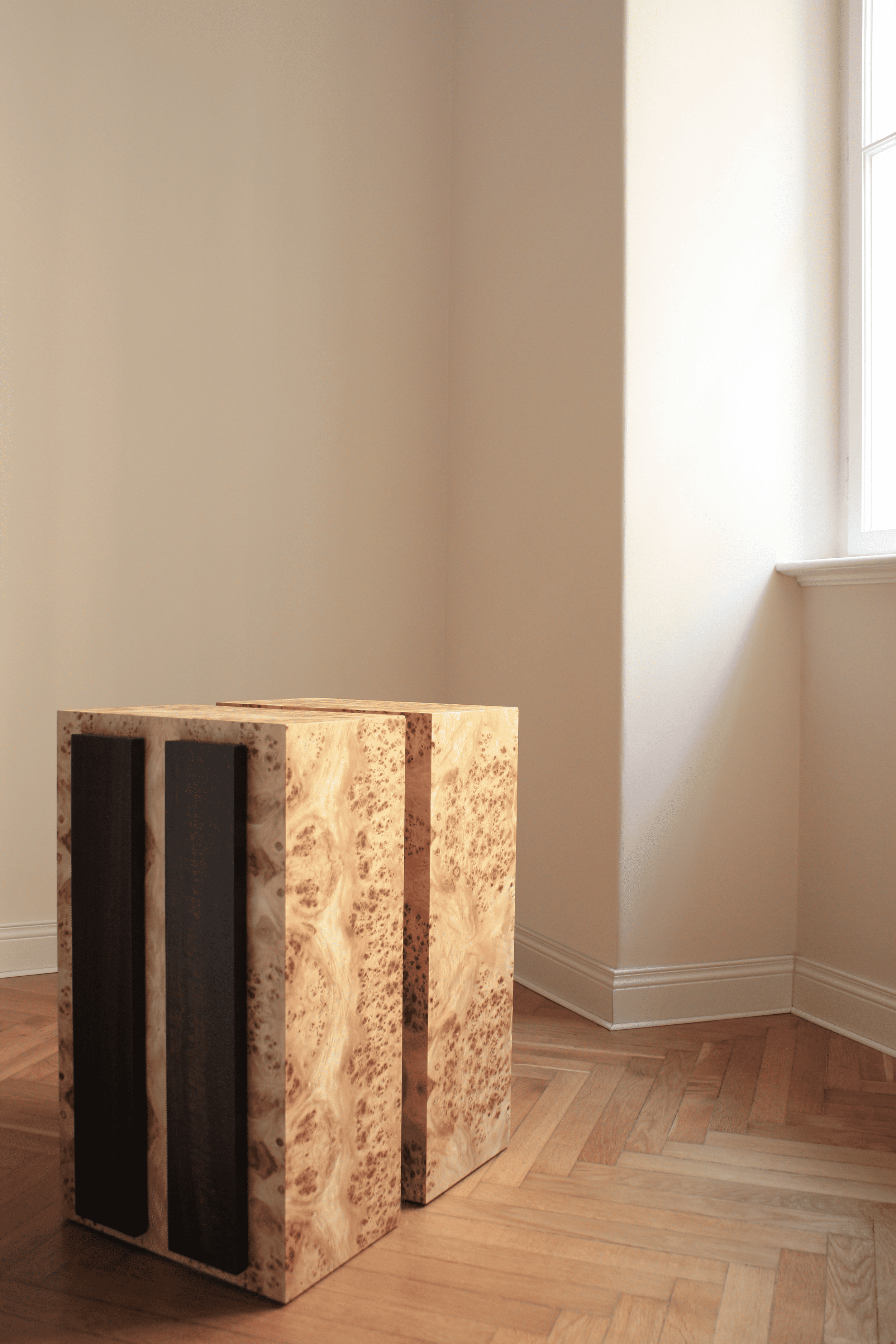 Side Table SOLID/ONE DOUBLE 01 - STRIPE SERIES FORMAMINIMA