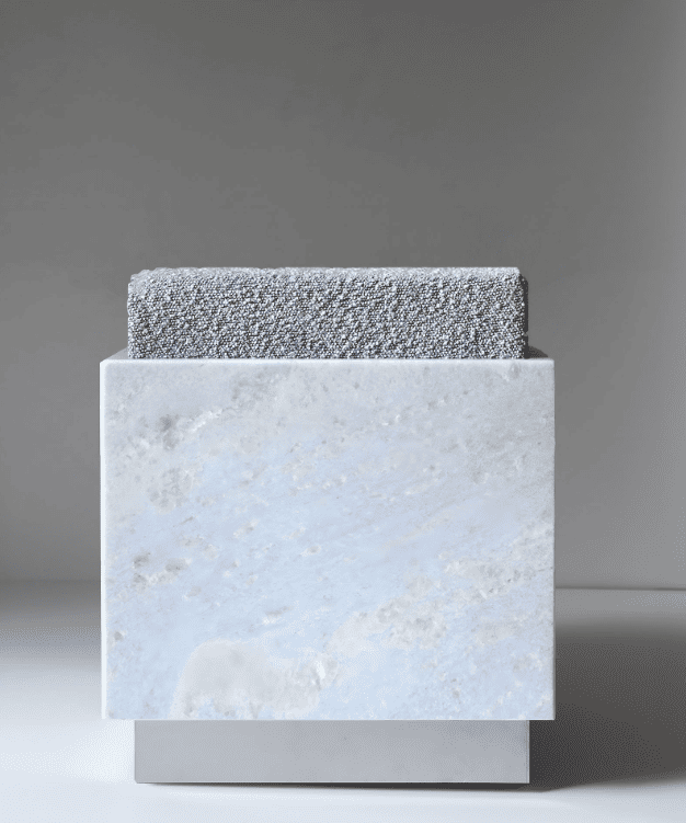Stool ALFIE BLUE SKY MARBLE STOOL MARBERA