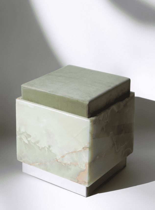 Stool ALFIE GREEN ONYX STOOL MARBERA