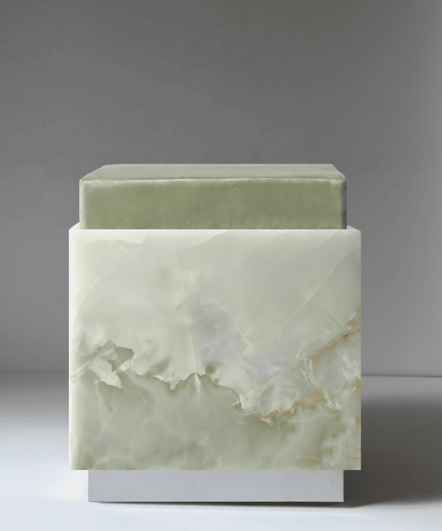Stool ALFIE GREEN ONYX STOOL MARBERA